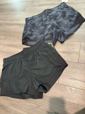 Womens Athletic Works 2PK Running Shorts Size M (8-10)